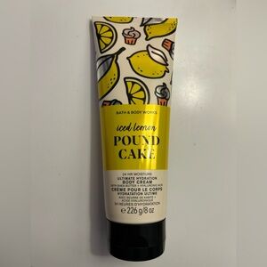 Bath & Body Works Iced Lemon Pound Cake Body Cream - Yellow & Black